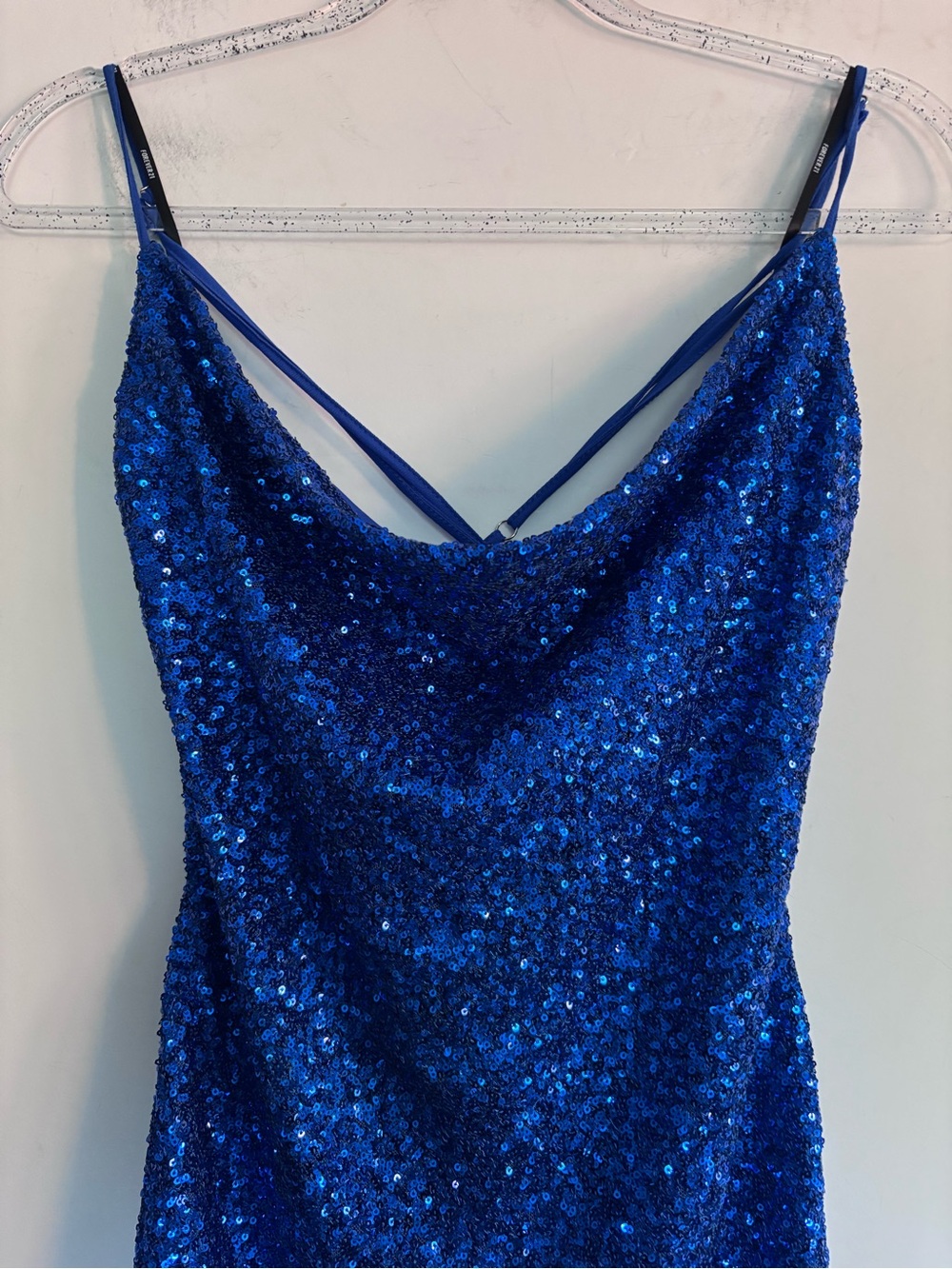 Forever 21 Royal Blue Sequined Dress EUC